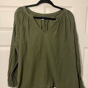Old Navy Olive Green Blouse